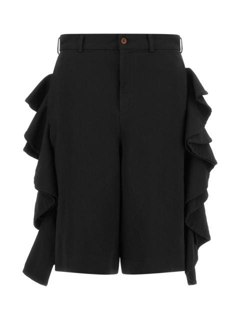 BLACK COMME des GARÇONS Sculptural Ruffle Bermuda Shorts