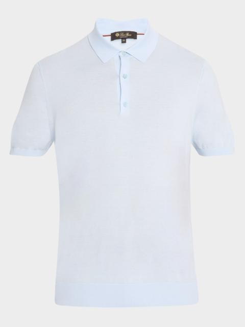 Loro Piana Men's Island Cotton Polo Shirt