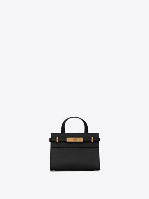 manhattan nano shopping bag in box saint laurent leather