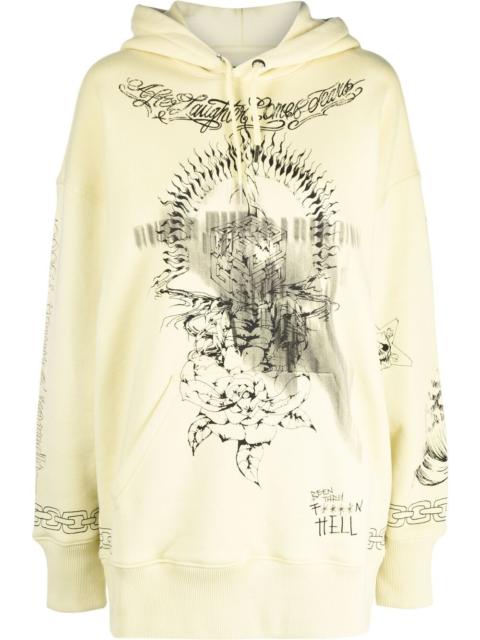 Givenchy oversized printed hoodie