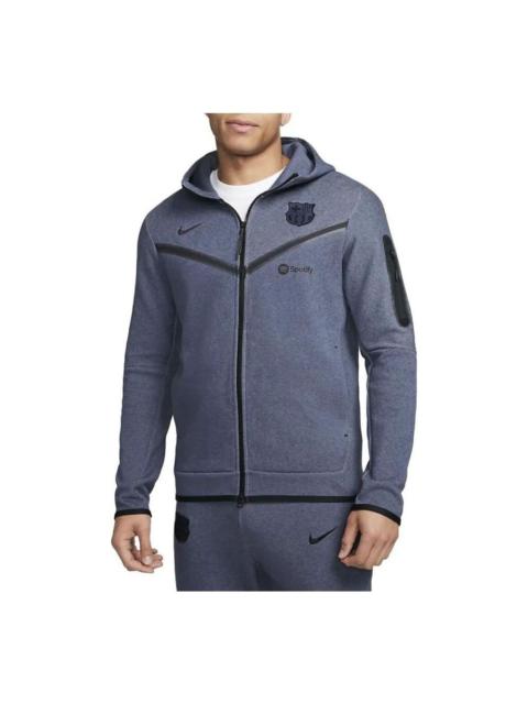 Nike Nike F.C. Barcelona Tech Fleece Windrunner Jacket 'Grey Blue' DX8418-437