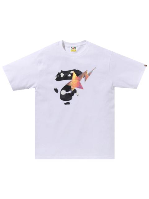 BAPE City Camo Ape Face Sta Tee 'White'