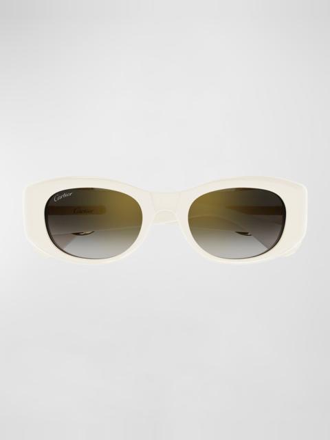 Cartier Panther C-Logo Acetate Cat-Eye Sunglasses