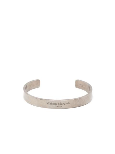 Maison Margiela logo-engraved cuff bracelet