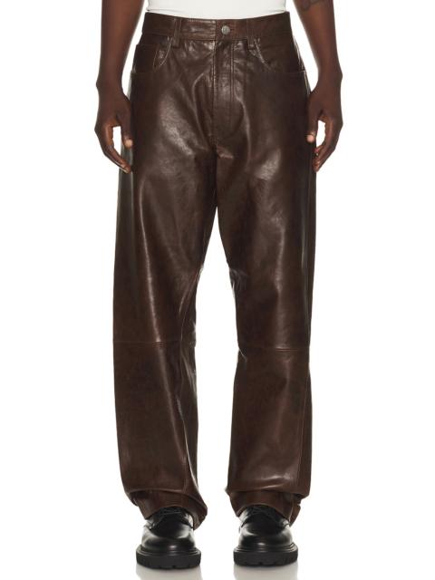 SUNFLOWER Wide Twist Leather Pant