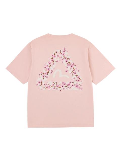 PALACE Palace x EVISU Heavy Wash T Shirt 'Misty Pink' P30ES244