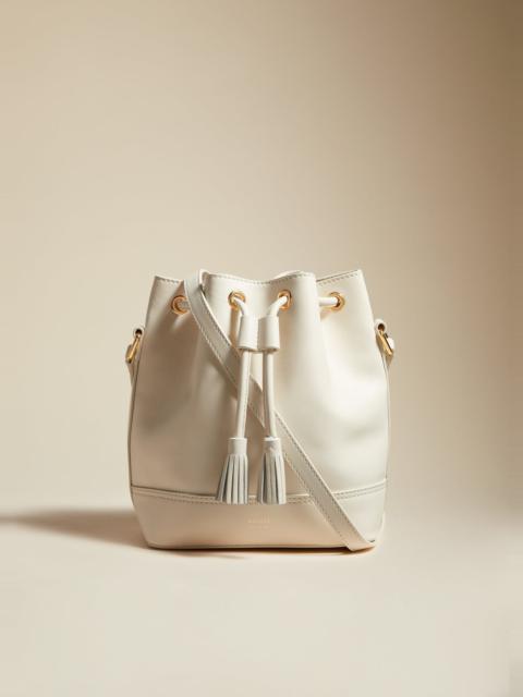 KHAITE The Small Cecilia Crossbody Bag in Ivory Leather