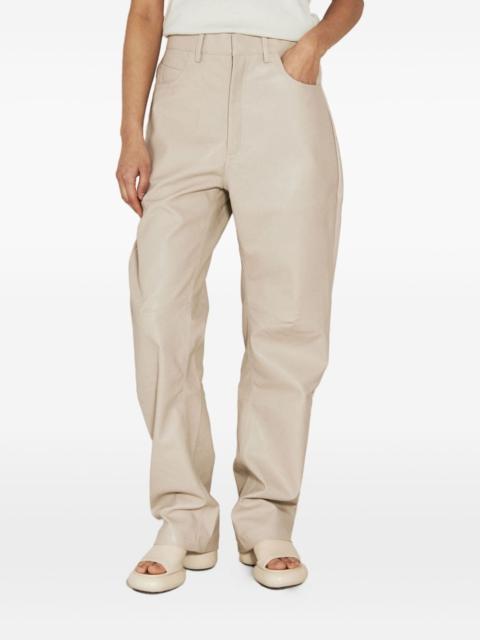 entire studios faux-leather trousers