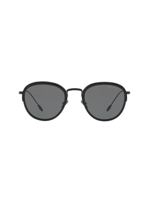 GIORGIO ARMANI round frame sunglasses
