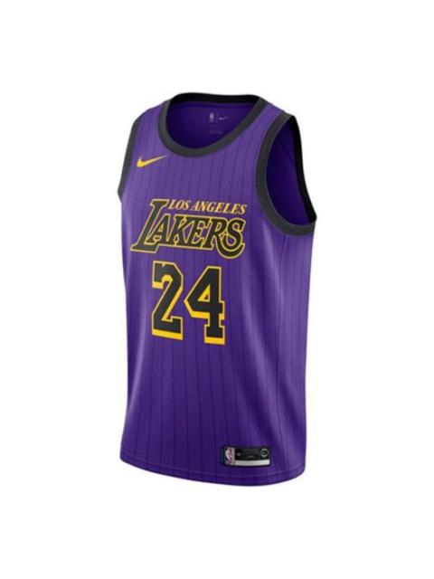 Nike Nike NBA Jersey lakers City limited 24 Kobe 18-19 Season SW Fan Edition Purple AV4270-505