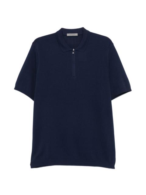 CORNELIANI zip-up polo shirt