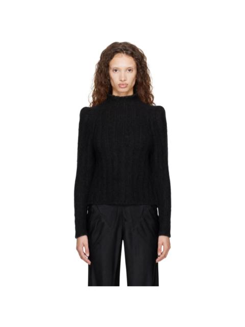 Rick Owens Black Tower Cropped Con Sweater