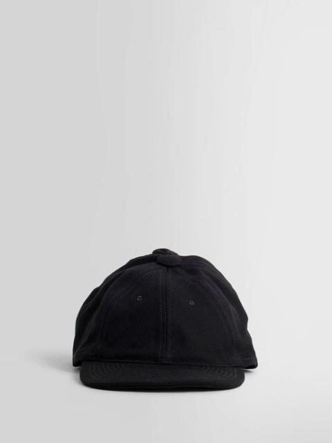 Raf Simons Raf simons men's black draped cap with woven label