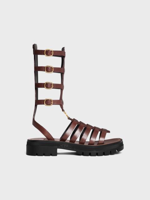 CELINE CLEA TRIOMPHE GLADIATOR MID SANDAL in CALFSKIN & VEGETAL TANNING