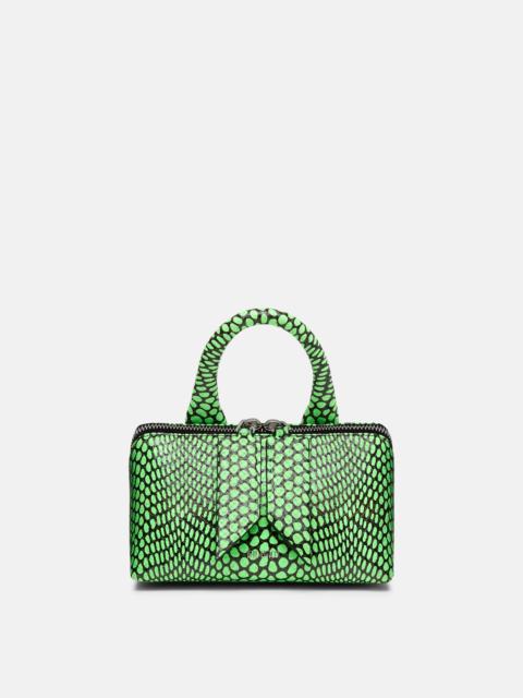 THE ATTICO ''FRIDAY'' FLUO GREEN/BLACK MINI HANDBAG