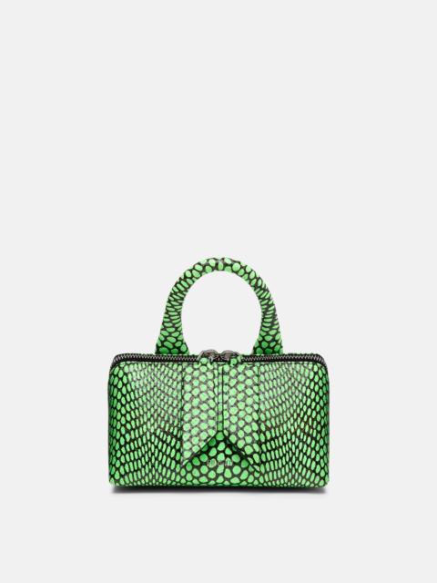 THE ATTICO ''FRIDAY'' FLUO GREEN/BLACK MINI HANDBAG