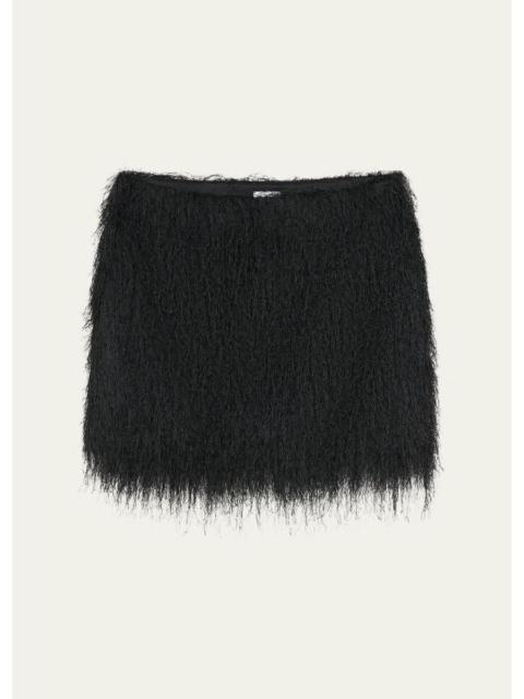 AEXAE Fringe Mini Skirt