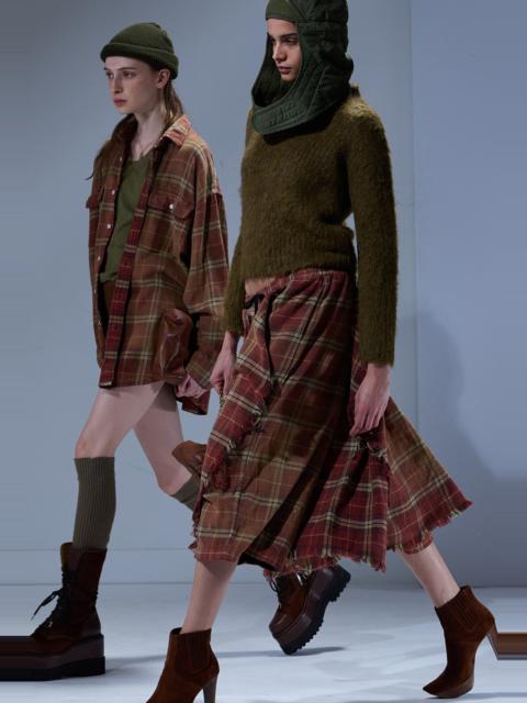 R13 OVERLAY DECONSTRUCTED PANTS