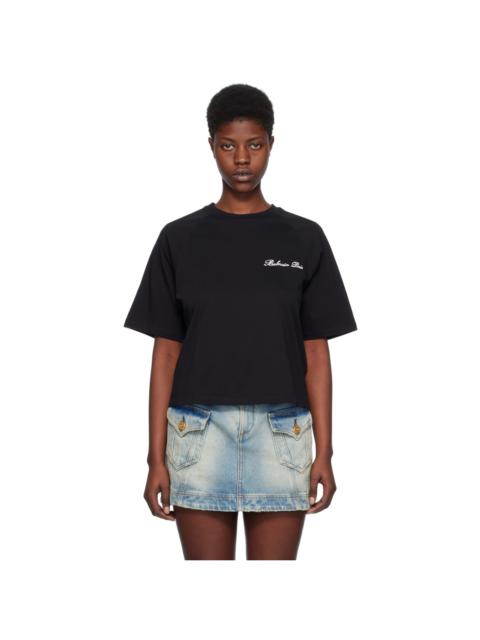 Balmain Black Signature T-Shirt