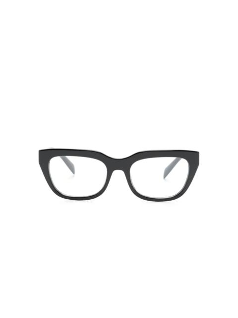 Prada logo-print square-frame glasses