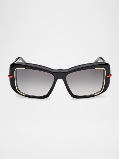 Christian Louboutin Square Acetate Sunglasses