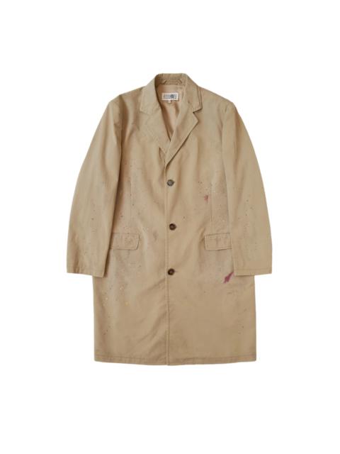 MM6 Maison Margiela Paint Splatter Trench Coat "Beige" SH2AH0007S78537113