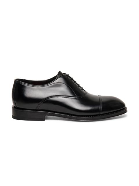 Men’s black leather Oxford shoe