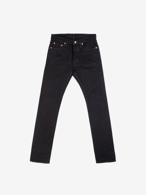 IH-555S-SBG 21oz Selvedge Denim Super Slim Cut Jeans -  Superblack (Fades To Grey)