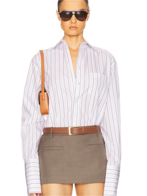 HELSA Classic Fit Stripe Poplin Shirt