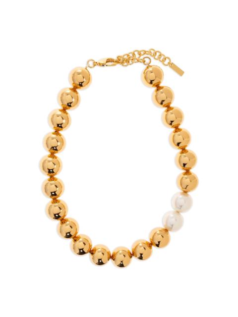 Moschino faux-pearl beaded necklace