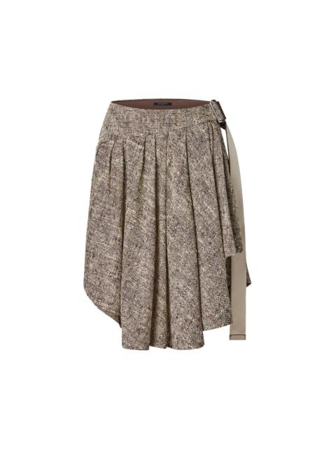 Louis Vuitton Rustic Silk Asymmetrical Skirt