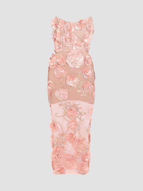 ZHIVAGO Women's Dream Of That Floral-Appliquéd Sheath Cocktail Dress - Beige