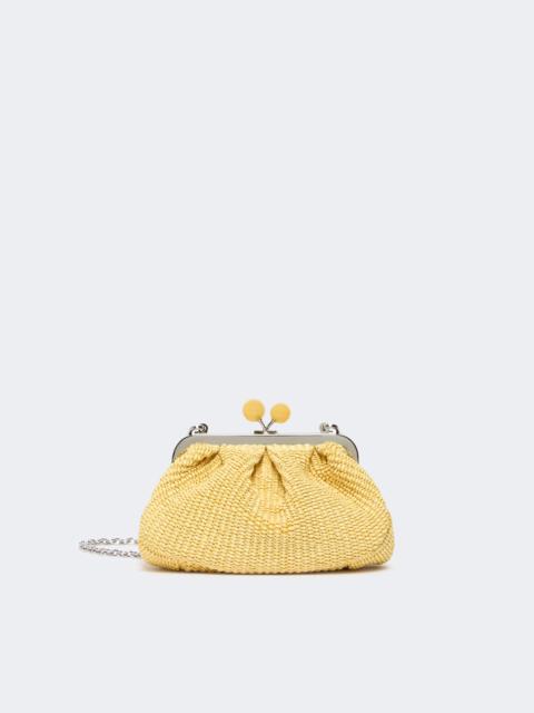WEEKEND Max Mara PALMAS Small raffia-effect Pasticcino Bag - YELLOW