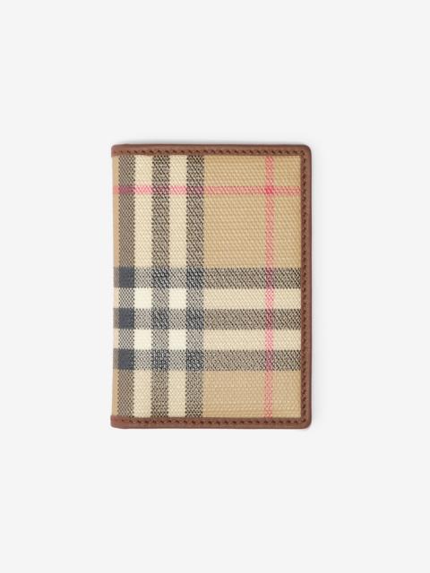Burberry Check Passport Holder