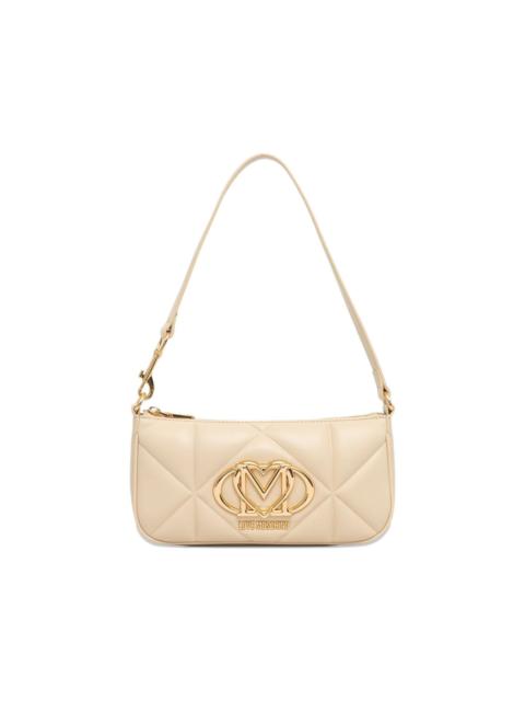 Moschino quilted logo-plaque tote bag