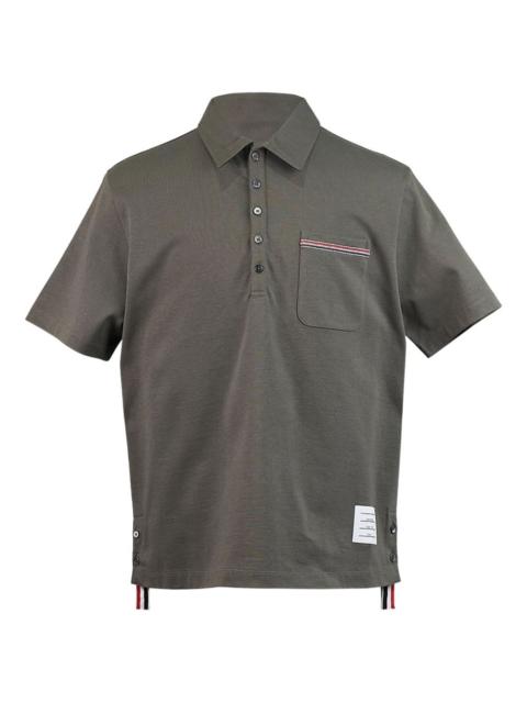 Thom Browne RWB stripe-detail polo shirt