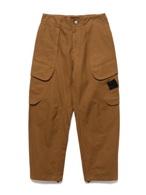 Stone Island Shadow Project CO NY RIPSTOP-TC GARMENT DYED CARGO PANT TOBACCO