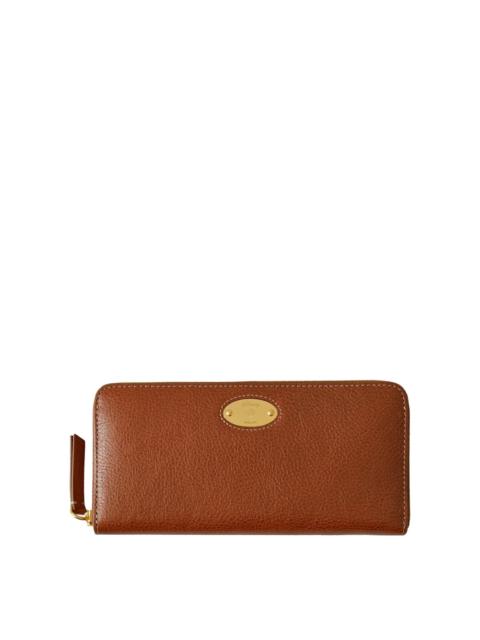 Mulberry Mulberry Plaque 8 Credit Card Zip Purse Oak Nvt