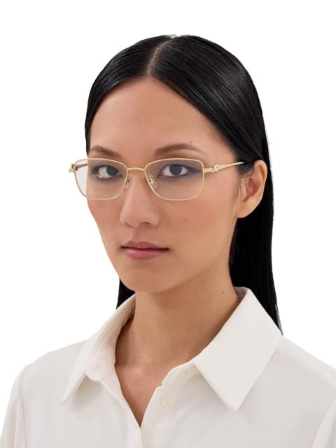 Cartier Women's Panthére Classic 55MM Cat-Eye Optical Eyeglasses - Gold White