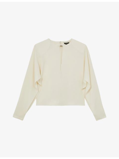 REISS Reiss x Atelier Luella Turn-Lock Woven Blouse
