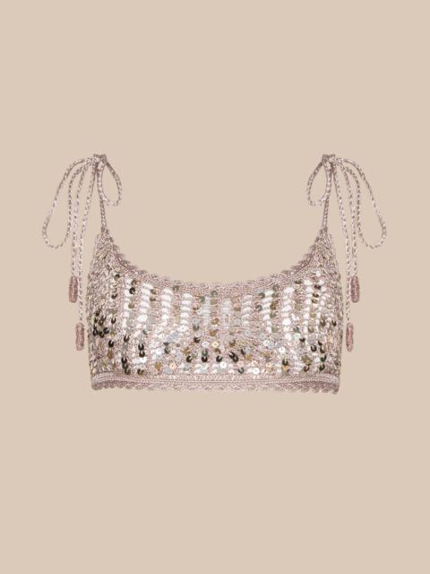 L'AGENCE Taline Crocheted Bralette