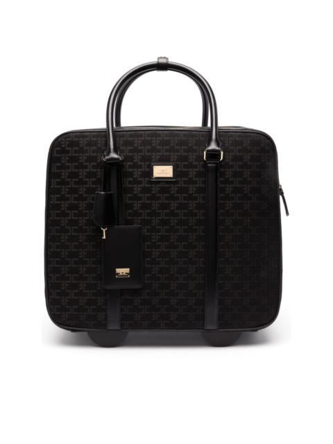 ELISABETTA FRANCHI Weekend monogram-pattern suitcase
