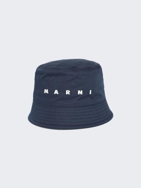 Marni Embroidered Logo Bucket Hat Ink