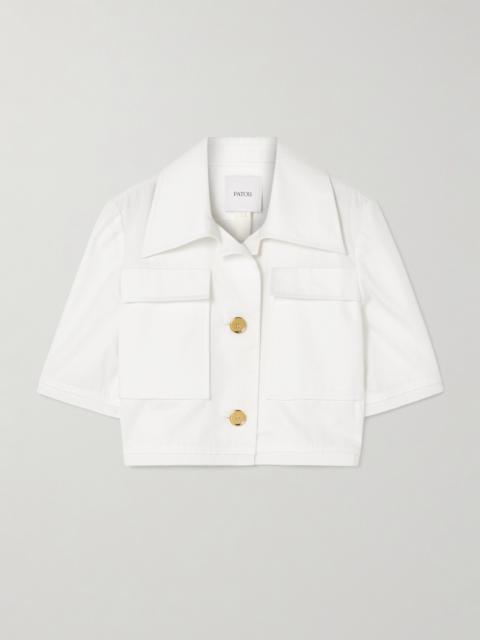 PATOU Cropped Cotton-twill Jacket