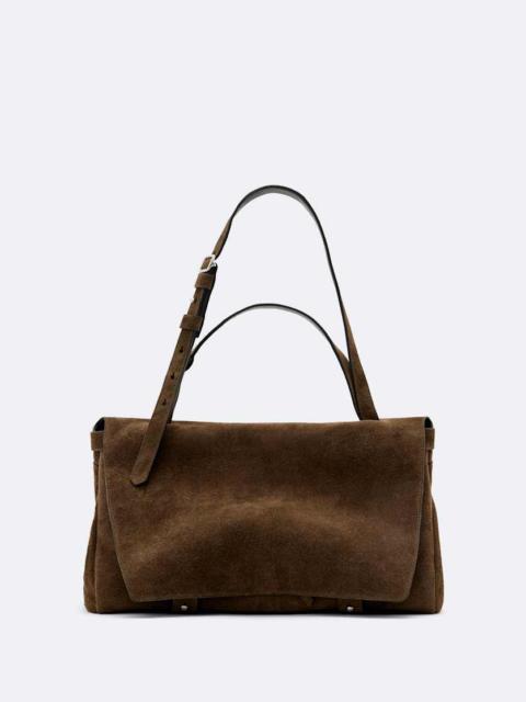 ALLSAINTS JOAN MEDIUM SUEDE SATCHEL