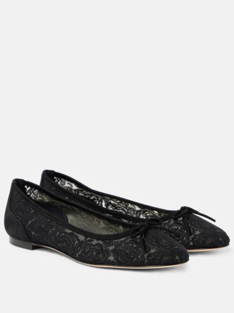 Verizzo floral lace ballet flats