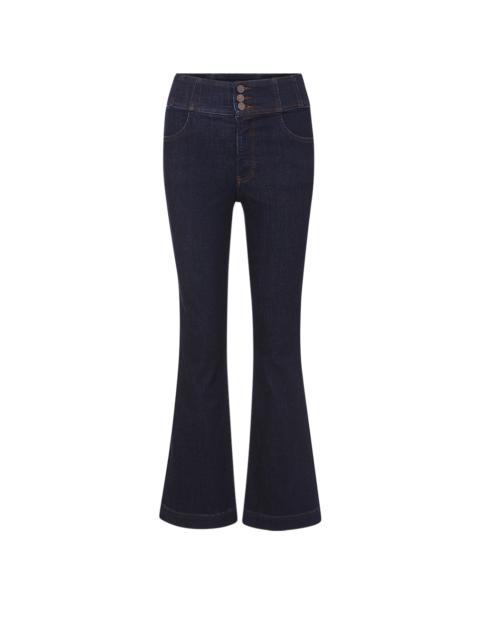 CARSON CORSET WAIST KICK-FLARE JEAN