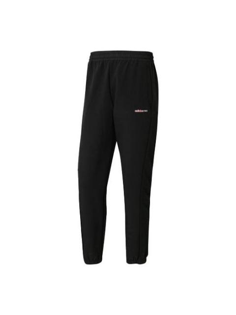 adidas adidas neo Running Sports Suede Long Pants Black HB1299