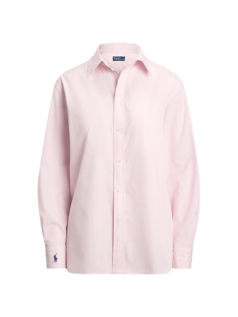 Polo Ralph Lauren Women's Oversize-Fit Cotton Shirt - Surfside Red