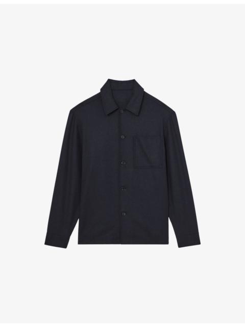 REISS Cooper Patch-Pocket Wool-Blend Shacket